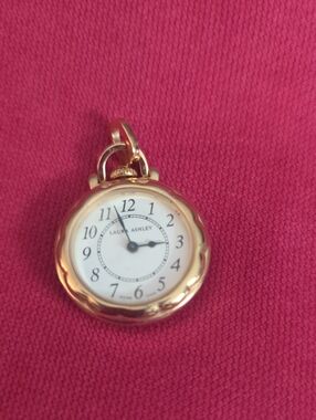 Laura Ashley Gold Pocket Watch Charm